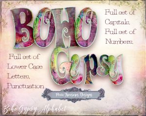 Boho Gypsy Alphabet Pic 1